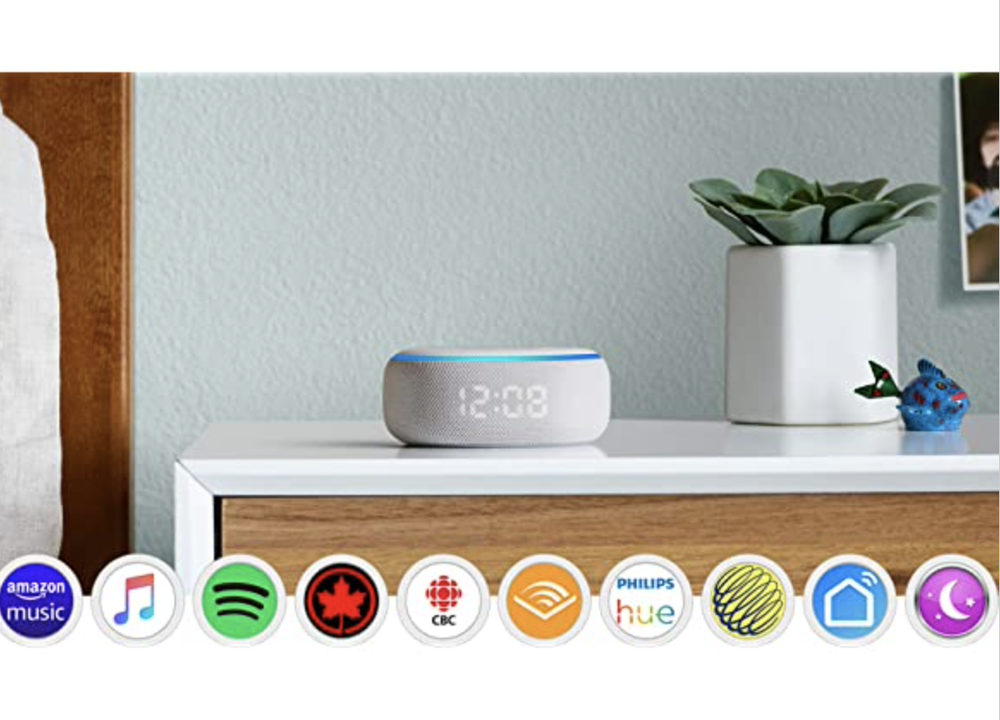 NEW Amazon Echo Dot (3rd Gen) - Smart Speaker with Clock and Alexa - White