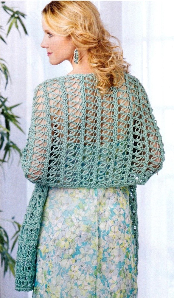 DAINTY Rings & Strings Wrap/Apparel/ Crochet Pattern INSTRUCTIONS ONLY