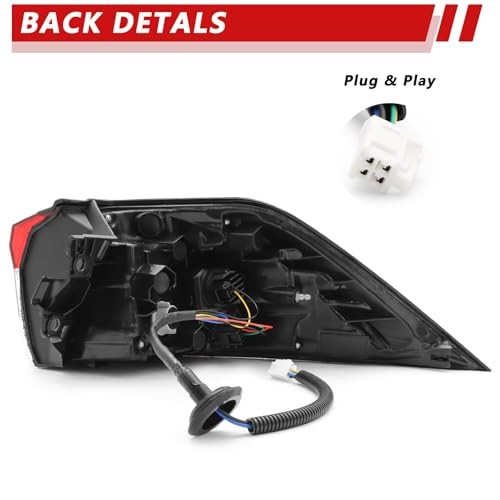LED Tail Light Assembly Compatible With Toyota RAV4 2019-2024 Driver Side Left