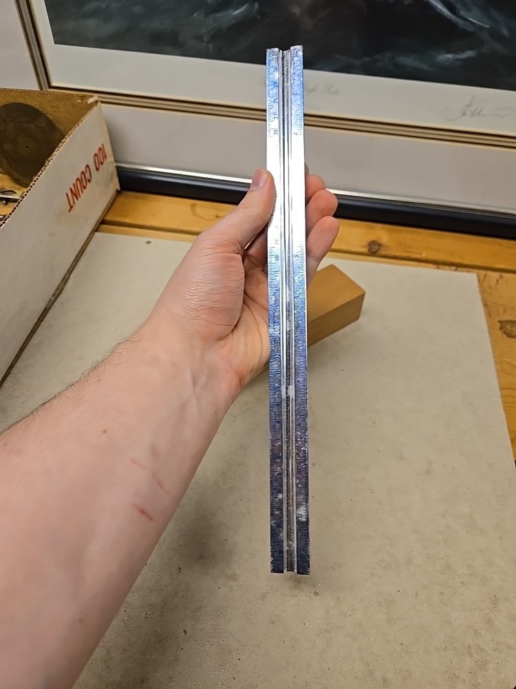 Rare Alcoa Scale Ruler Solid Aluminum Drafting/ Architect Ruler Rare 3 Sided