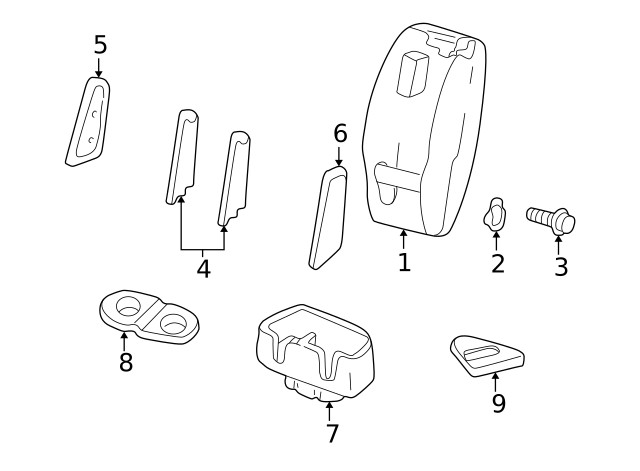 Genuine GM Driver Seat Armrest Bolt 19418071