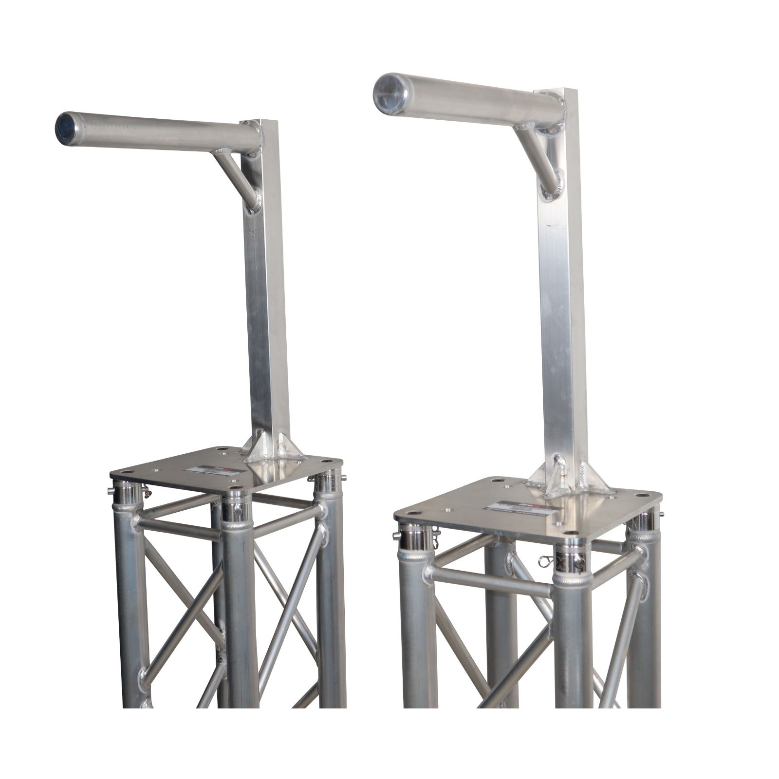 2 prox lighting truss mount top plates w/ arm for overhead stage dj lighting