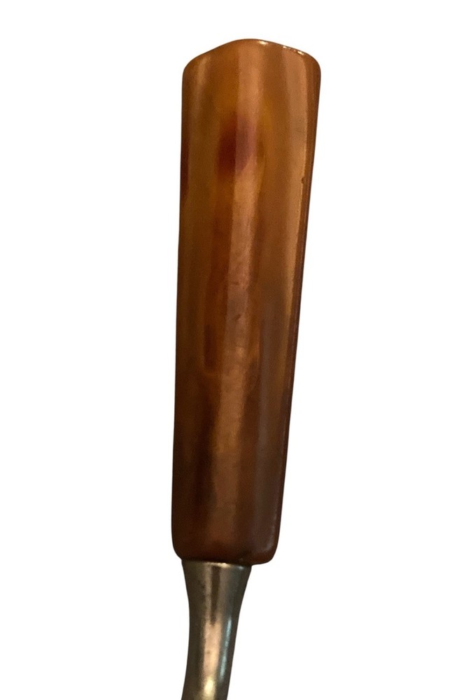 Vintage Vented Slotted Spatula Butterscotch Bakelite Handle