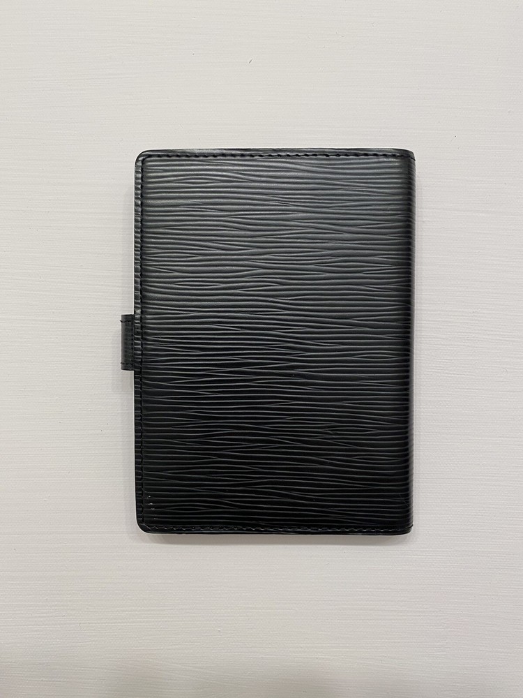 Louis Vuitton Black Epi Small Ring Agenda PM