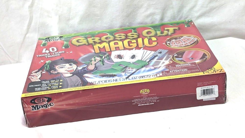 IDEAL Gross Out Magic unopened box with 40 tricks dated 2018