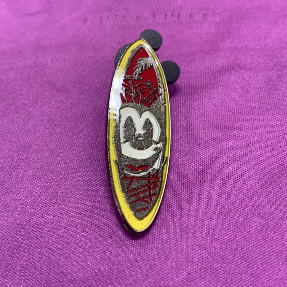 Mickey Mouse Disney Surfboard Pin