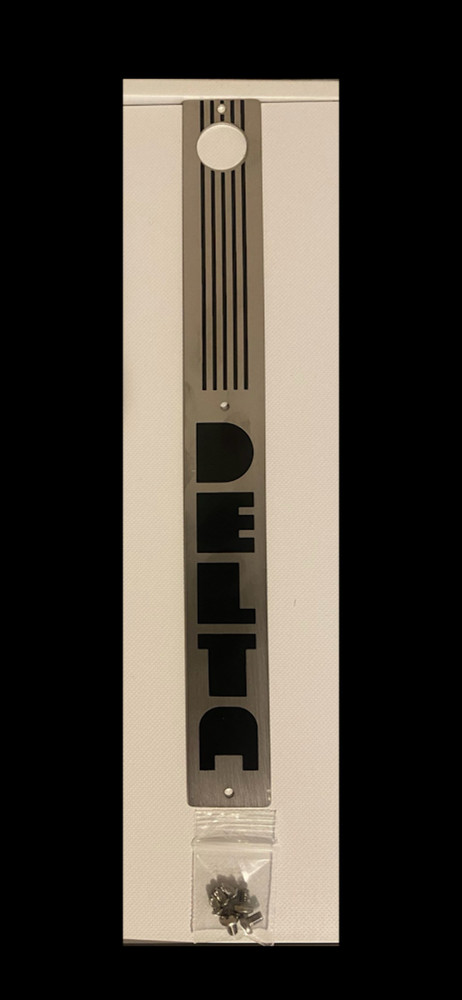 DELTA UNISAW/SHAPER DUST DOOR BADGE