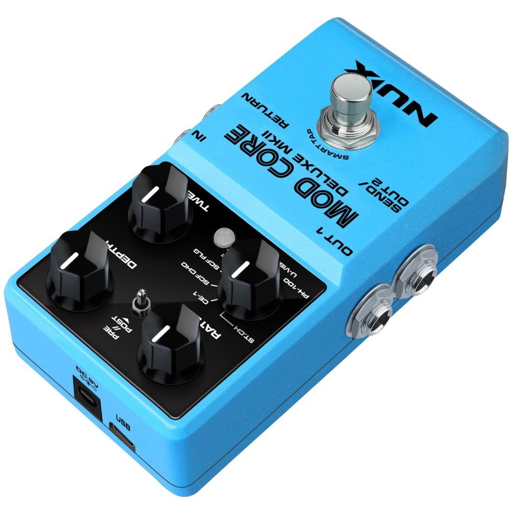 Mod Core Deluxe MKII 8 Modulation Effect Pedals for Guitar, 8 Modulation Type...