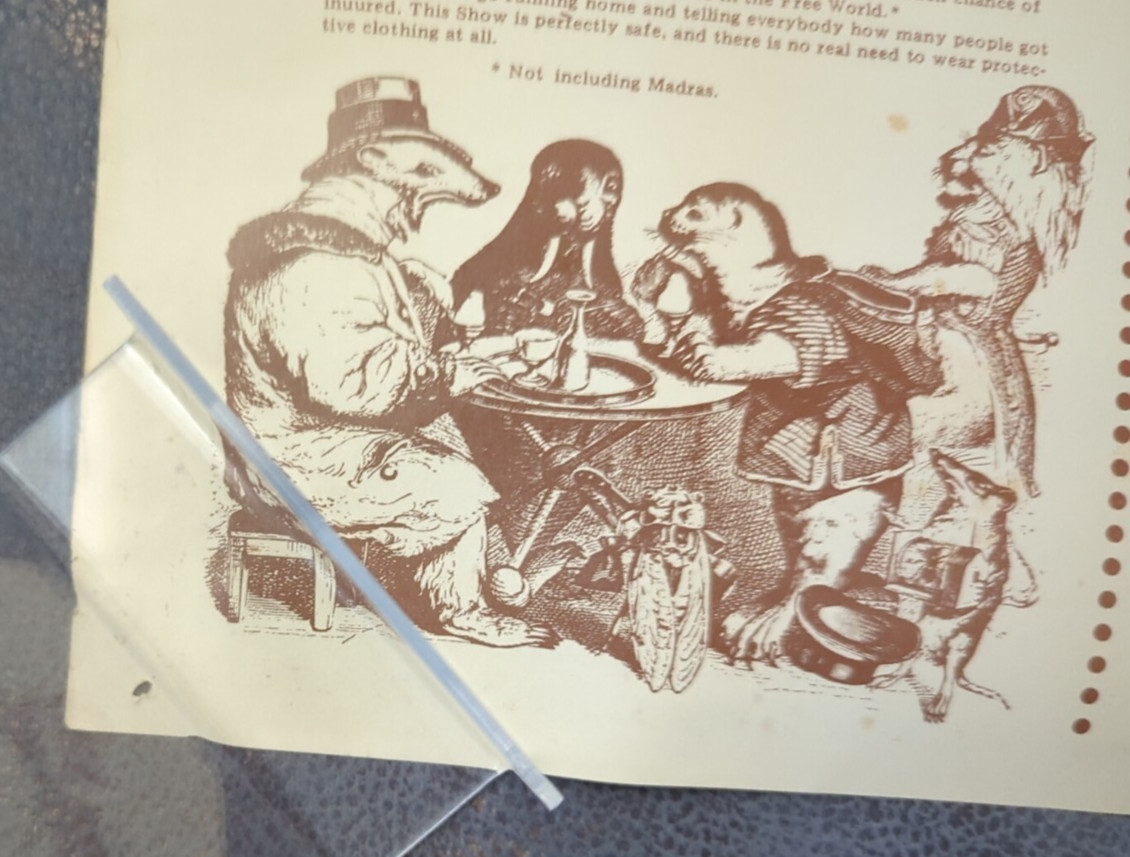 Monty Python Live New York Program Poster 1980 Terry Gilliam Artwork 20x30