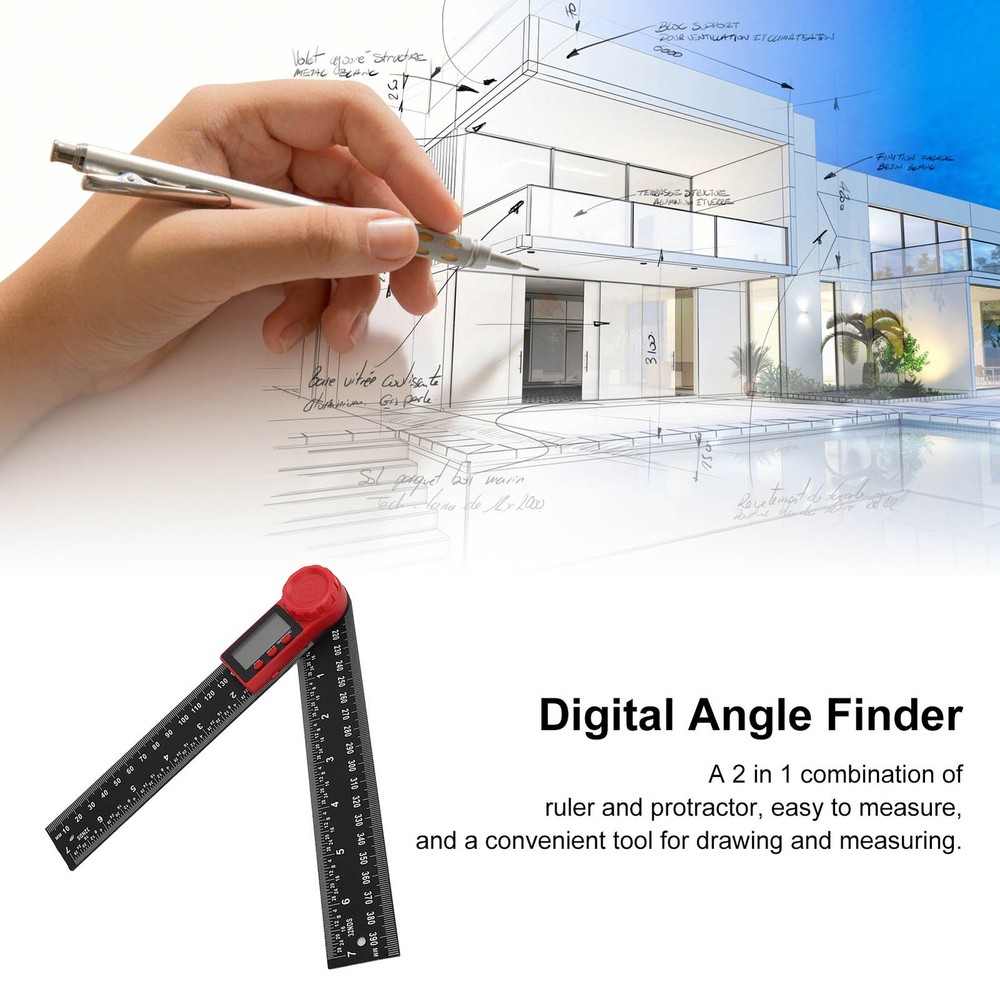 Digital Display Angle Ruler Lightweight Convenient Protractor For Woodworking