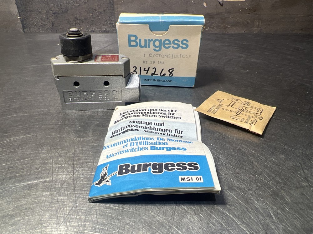 Nos Surplus Burgess C7CTQMS Microswitch