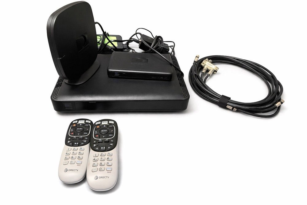 DIRECTV DVR Receiver Bundle w/ Wireless Video Bridge, Remotes, Cables
