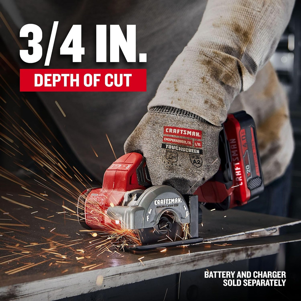 V20 3 Inch Cordless Cut-Off Tool with Forward and Reverse Functions, Bare Tool O