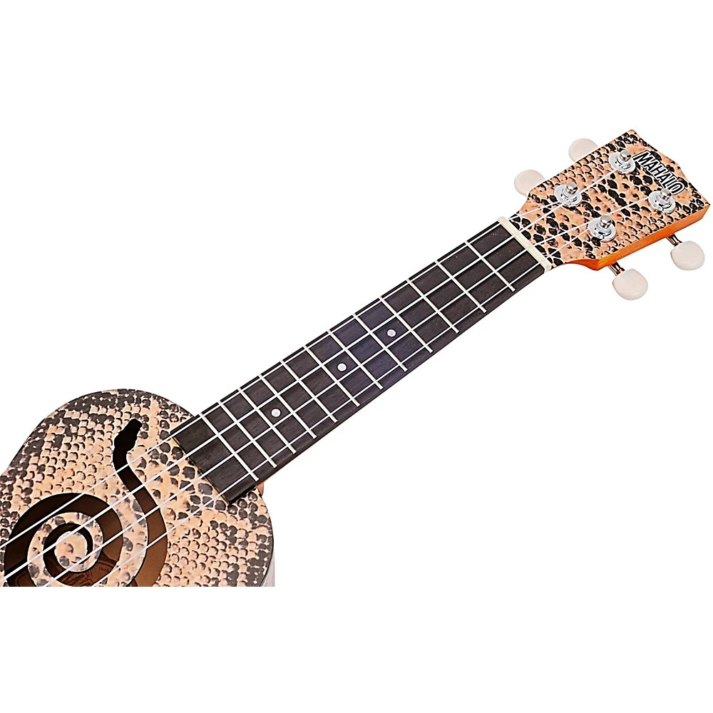 Mahalo Art II Soprano Ukulele With Bag Python Motif