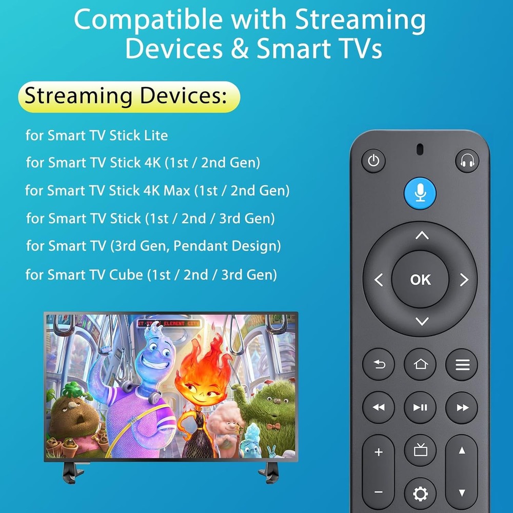 Replacement Voice Remote Control for Fire Stick/Amazon Smart TVs(1st /...
