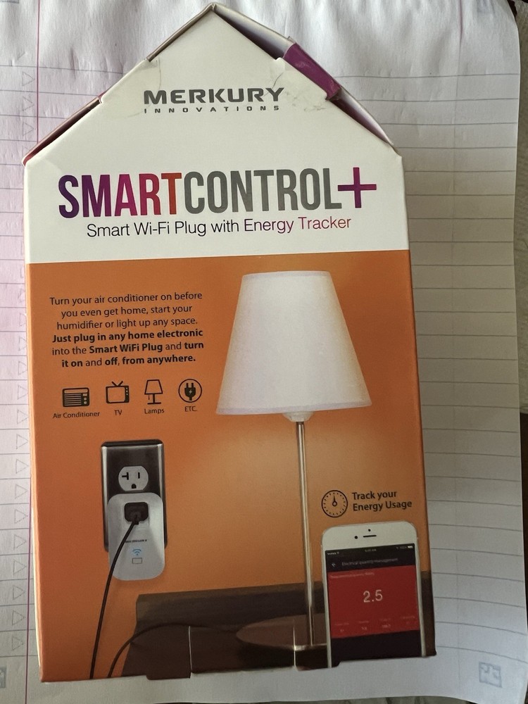 Merkury Innovations Smart Control Plug W/ Energy Tracker