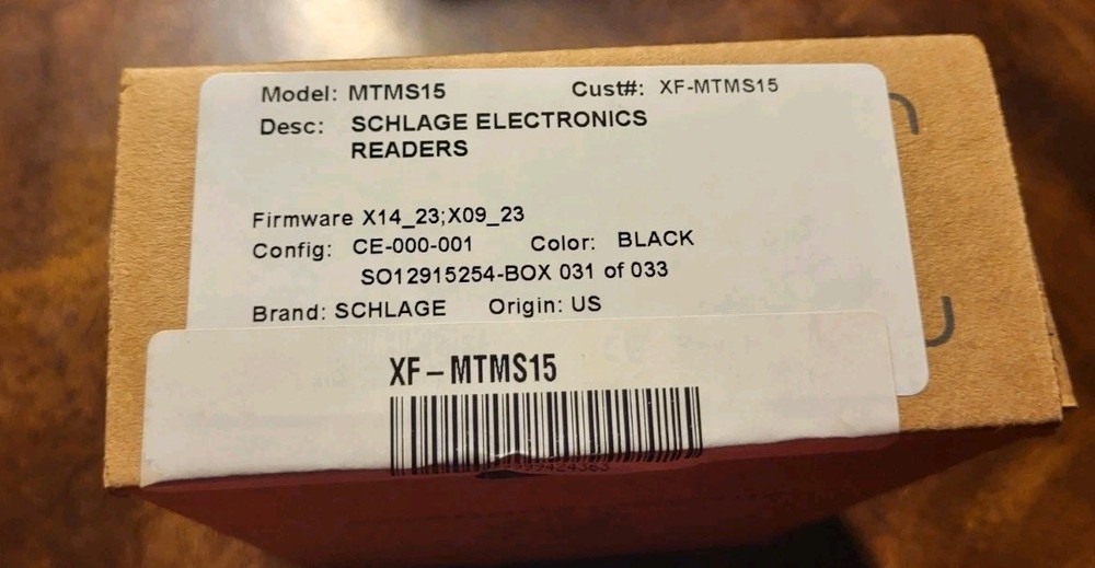 Schlage MTMS15 Multi-Technology Magnetic Stripe Reader, Black