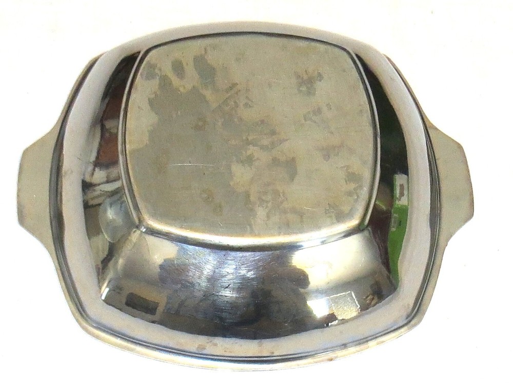 Stainless Steel 9” Square Handled Serving Dish MSM