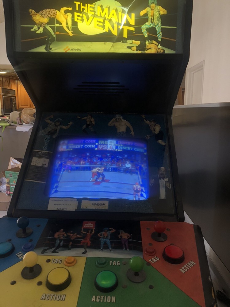 THE MAIN EVENT ARCADE MACHINE by KONAMI 1988