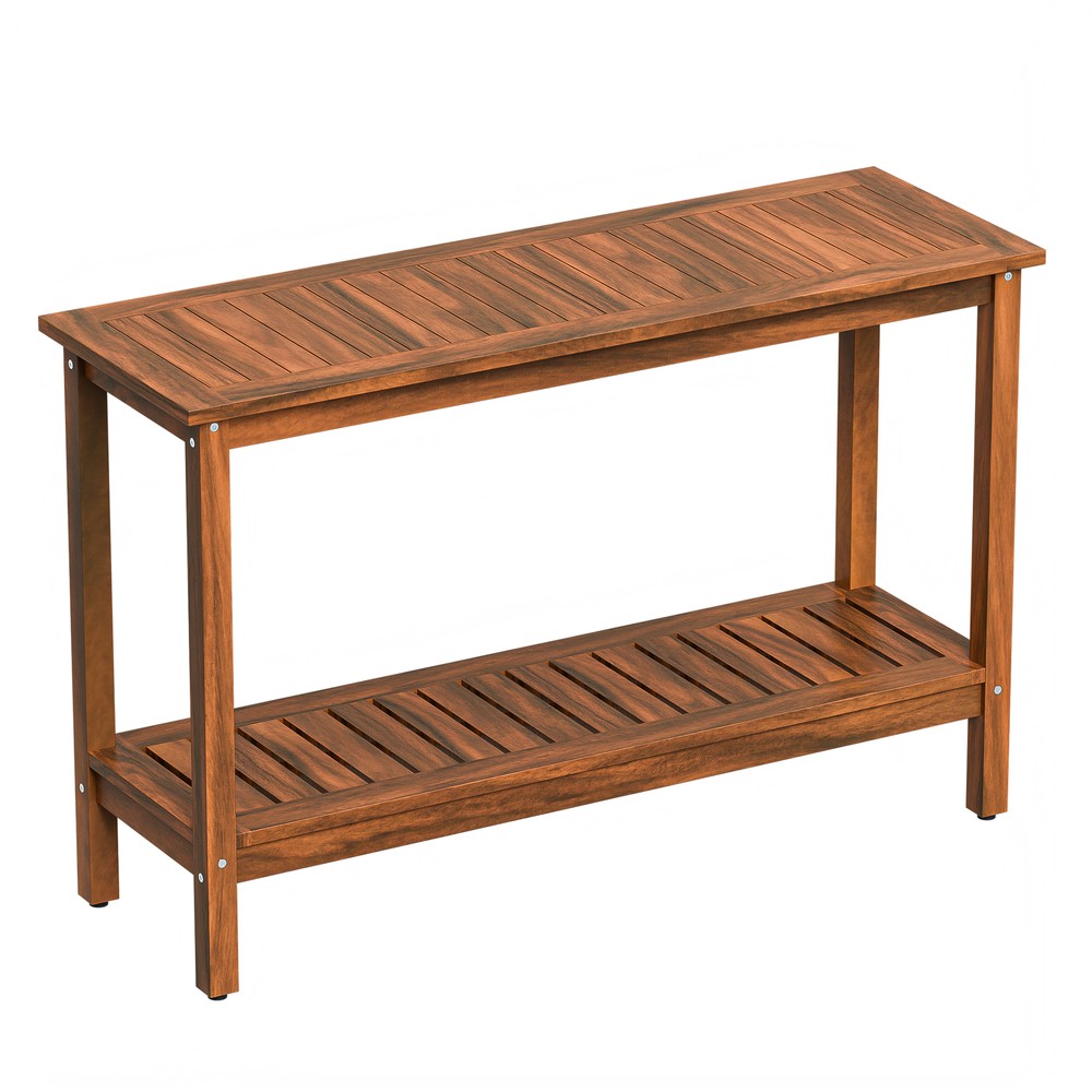 48in Console Table Indoor Outdoor Multifunctional Buffet Bar Storage Organizer