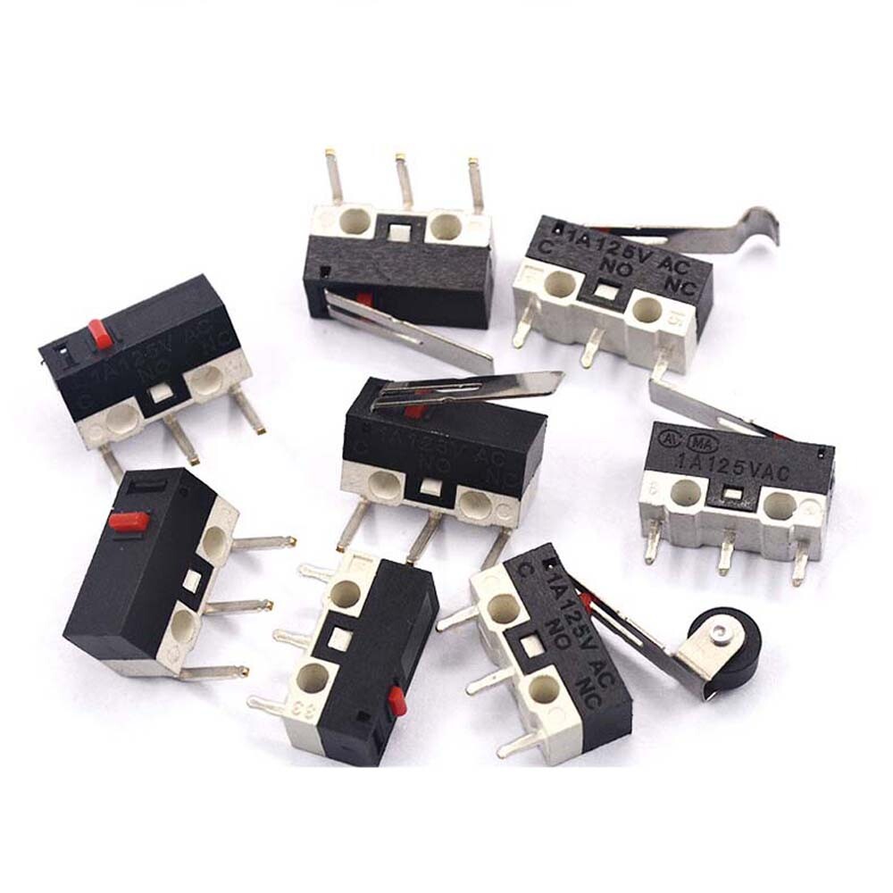 Ultra Mini Microswitch 1A 125V AC Limit Switch Mouse Button or Lever 3D Printer