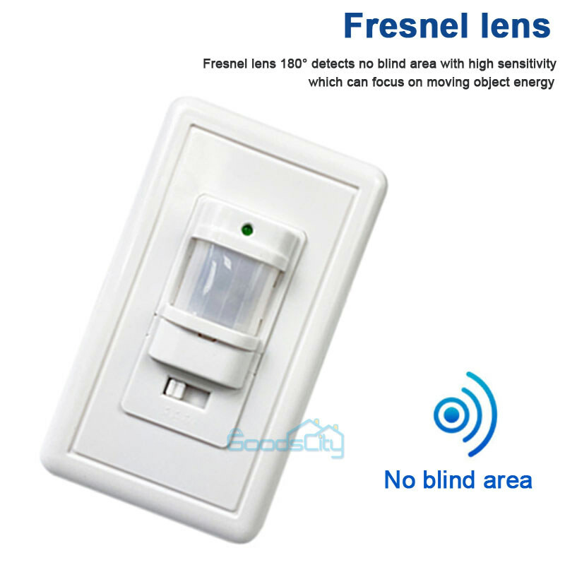 Body Infrared Motion Sensor Switch Detector LED Lamp Light Control Wall Mount