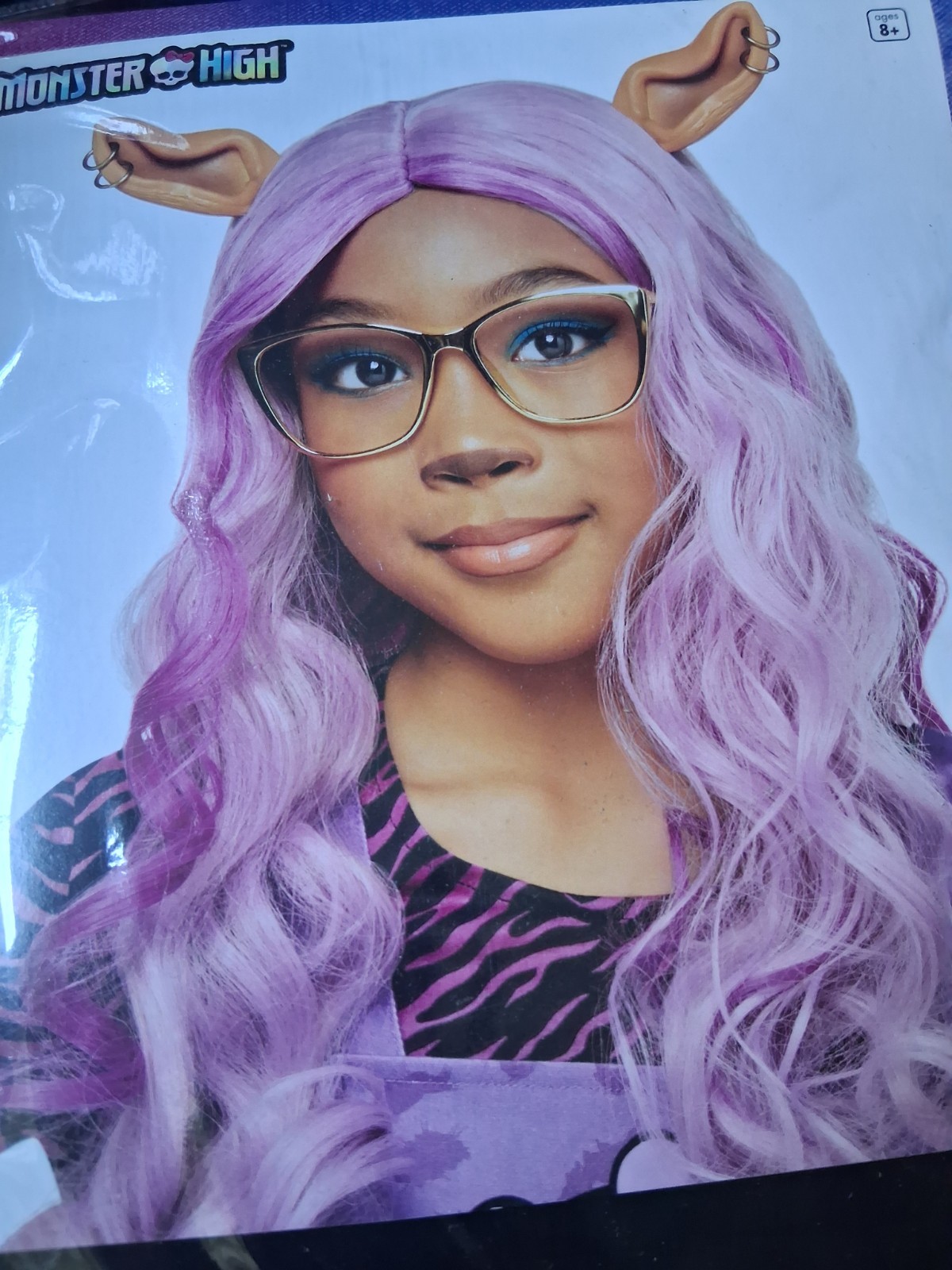 Spirit Halloween Monster High Clawdeen Wolf Wig Costume Cosplay Kids Ages 8+ New