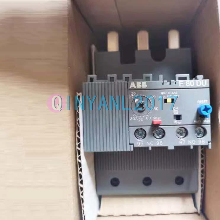 1PCS New ABB E80DU-80 27-80A Thermal Overload Relay E80DU-80A