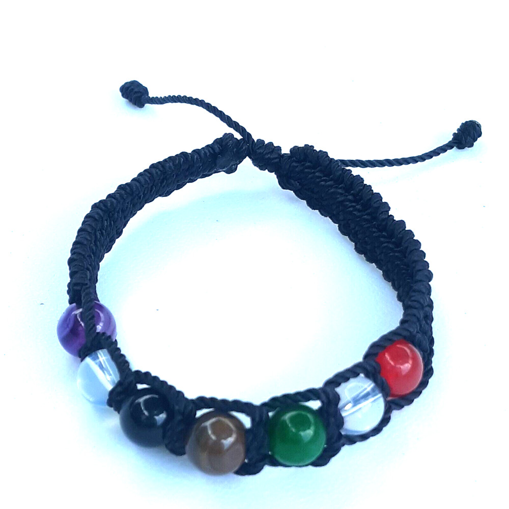 Protection Bracelets 7 Chakras in Black