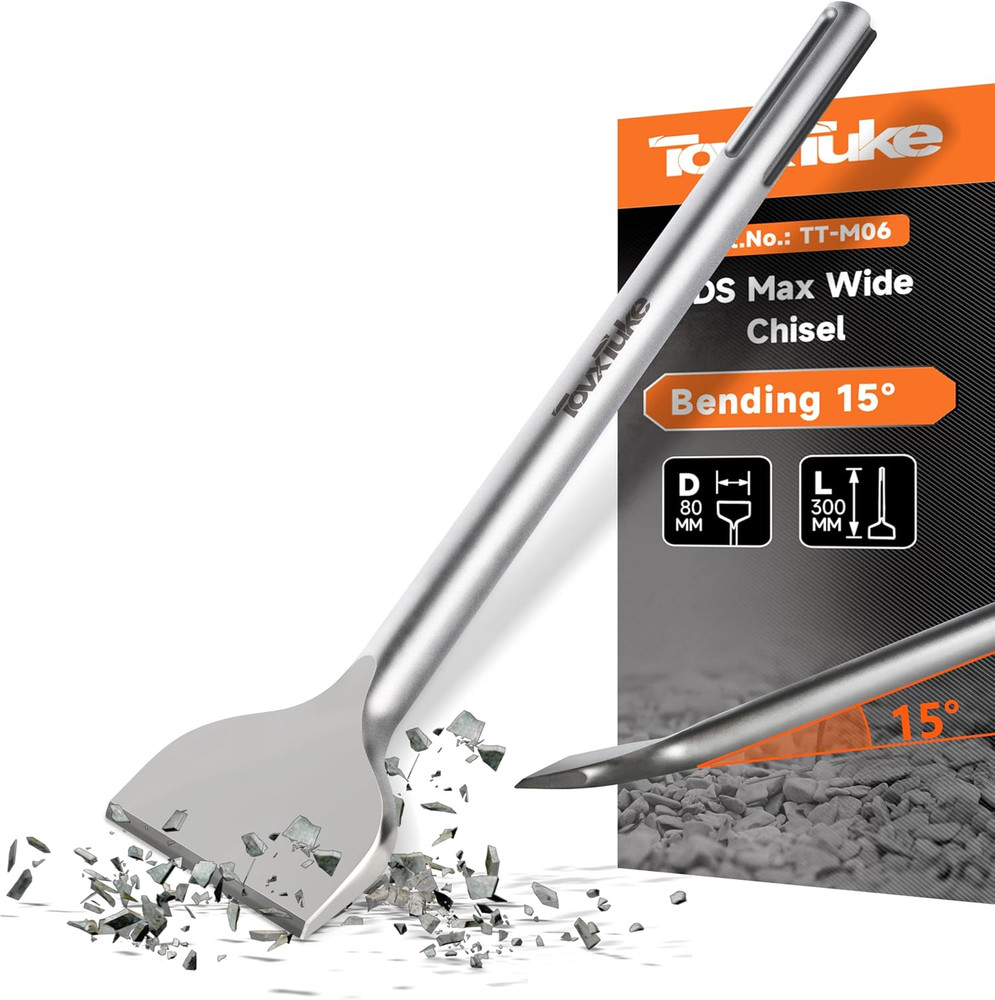 3-In Wide SDS Max Scaling Chisel,Curved Blade Compatible with SDS Max Hammers (3