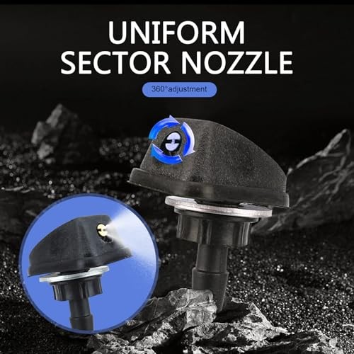 2 PCS Windshield Washer Nozzles, Adjustable Front Windshield Sprayer Nozzles,