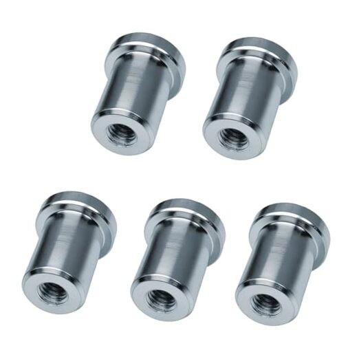 (5 Pcs) Weld-On Nut,1/2"-13 Thread, Extended Threaded 5pcs1/2"-13 Thread