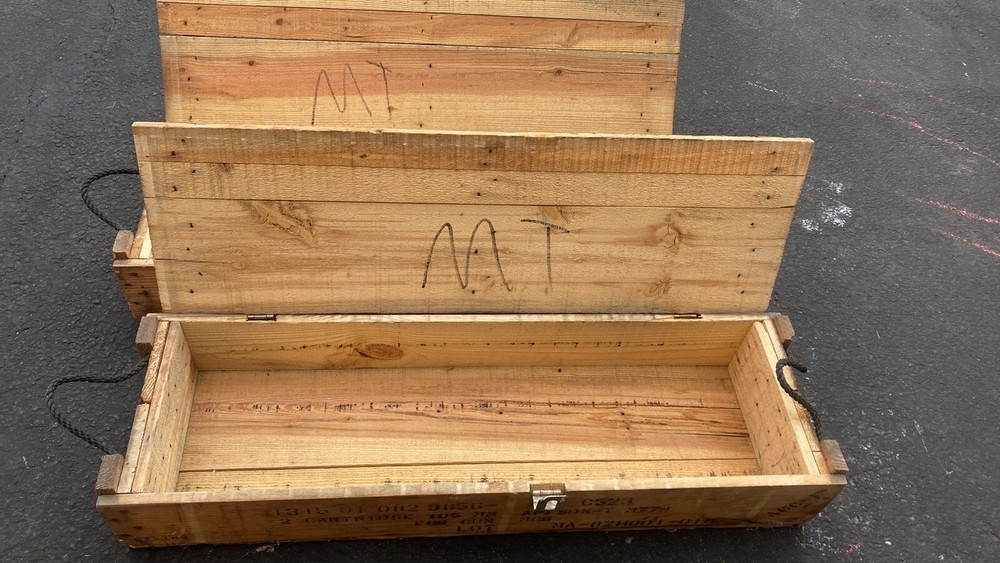 wooden ammunition crates