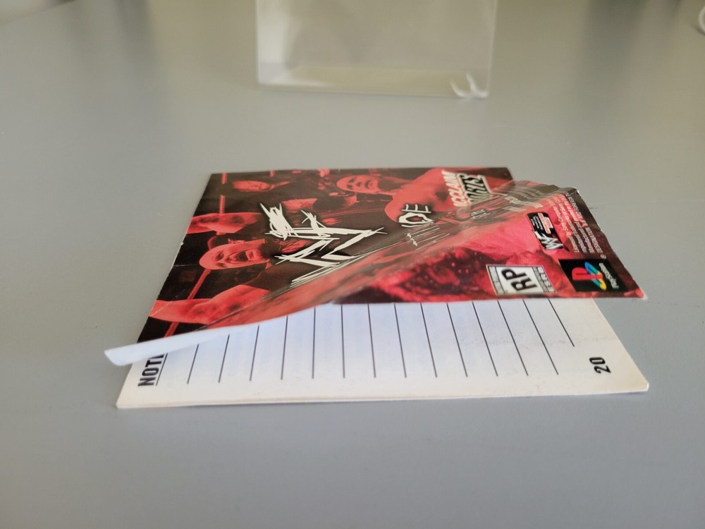 WWF War Zone PlayStation 1 Game Manual