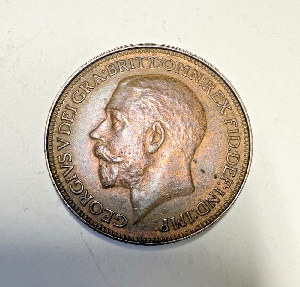 1925 Great Britain Farthing Coin George V