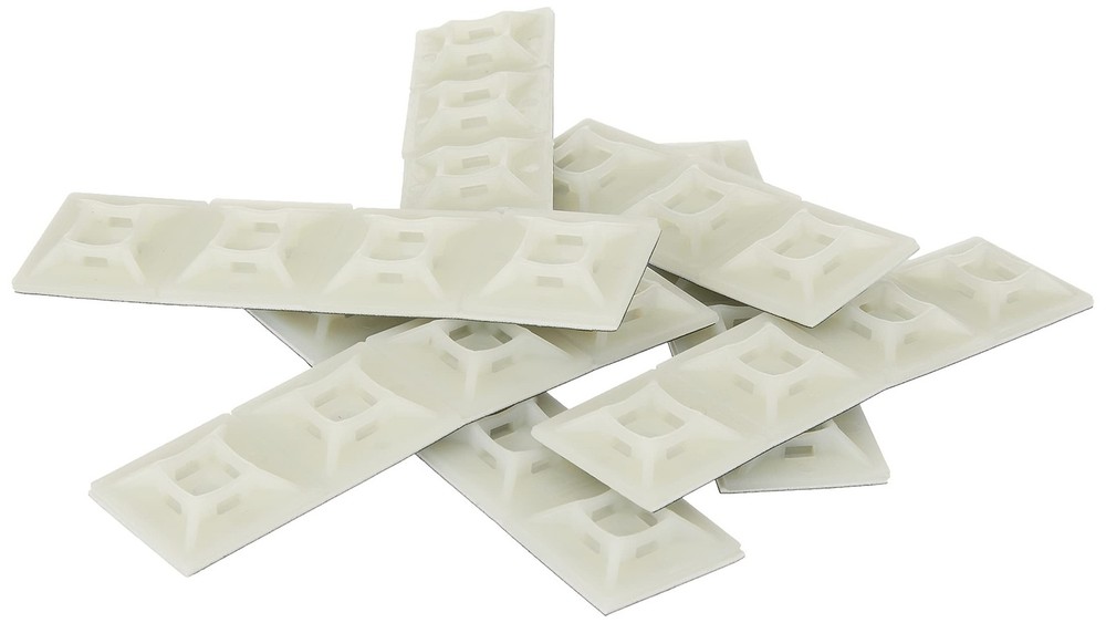 StarTech Self-Adhesive Nylon Cable Tie Mounts - 100 Pack