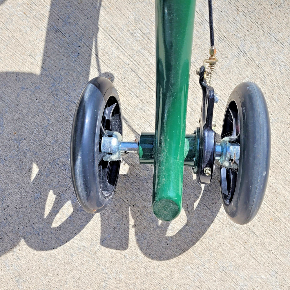 KneeRover Steerable Knee Scooter Green Adjustable Foldable