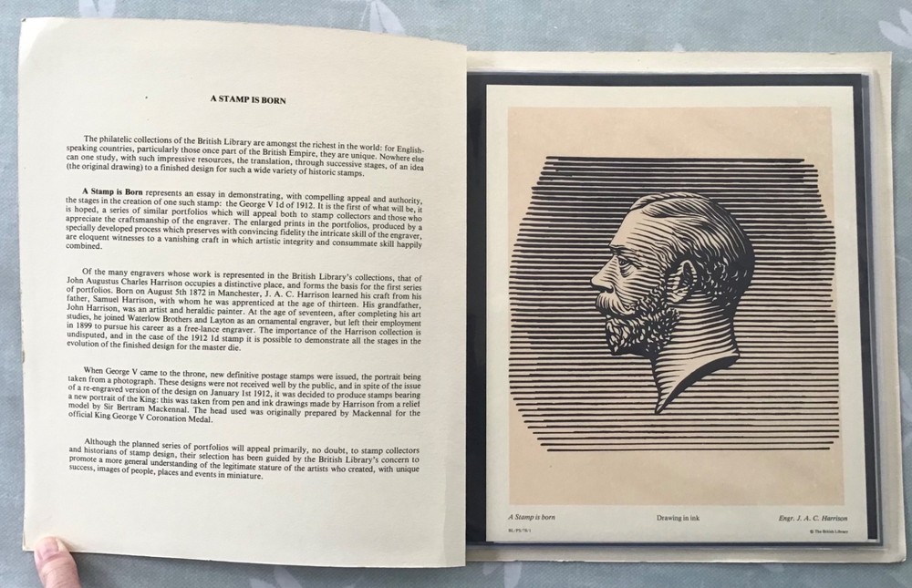 The Art of J.A.C. Harrison #1 A Stamp Is Born, British Library Reproductions