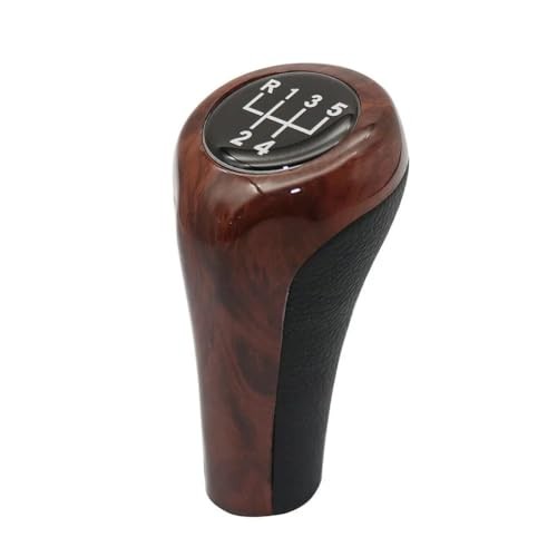 5/6 Speed Gear Shift Knob Wood Grain Leather for b-mw E30 E36 E46 E39 5 Speed