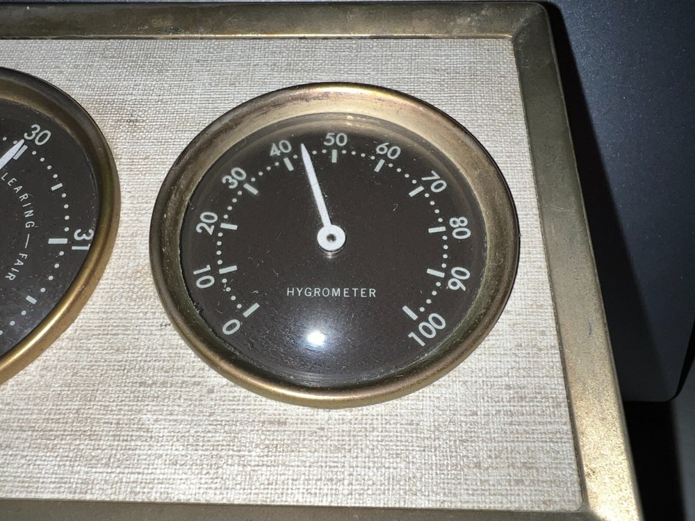 Airguide Thermometer Hygrometer Barometer 3 Dial Station