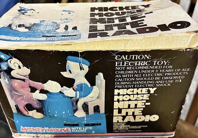 vintage mickey mouse Night light & Radio￼