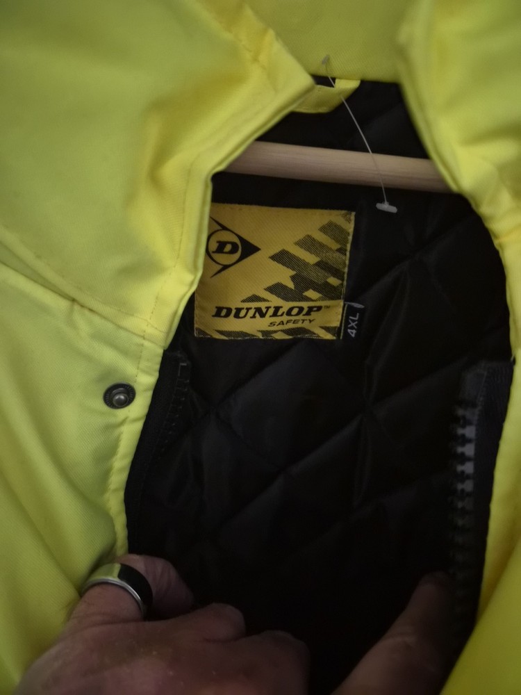 Yellow Safety Jacket 4XL DUNLOP