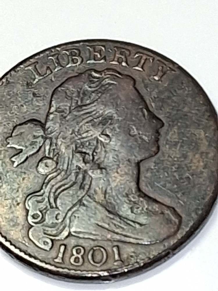 US 1801 DRAPED BUST LARGE CENT🪙1