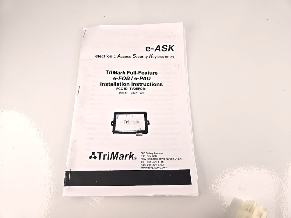 TriMark Horizontal Keypad 22636-02/23981-01