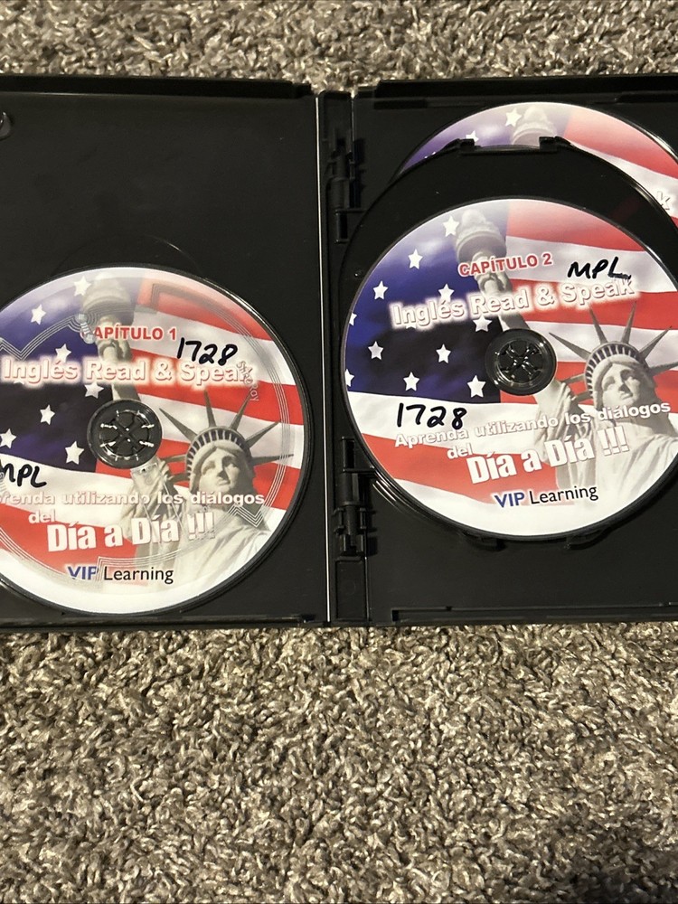 Curso de Ingles Read & Speak VIP Learning 4 DVDs + 1 Audio CD