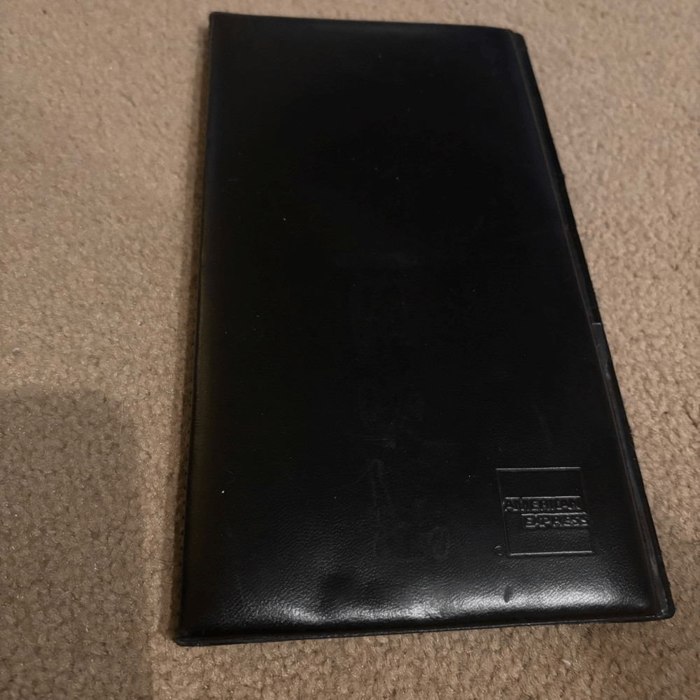 American Express Restaurant Guest Check Folder