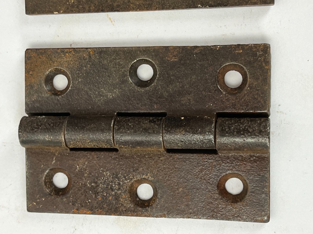 Set 2 Black Door window Shutter Hinges Right Left 2 x 3"