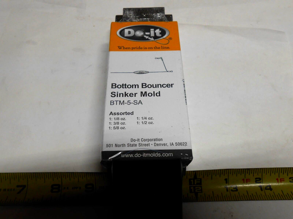 3223 Do-It Bottom Bouncer Sinker Mold 1/8- 1/2 oz Free Shipping