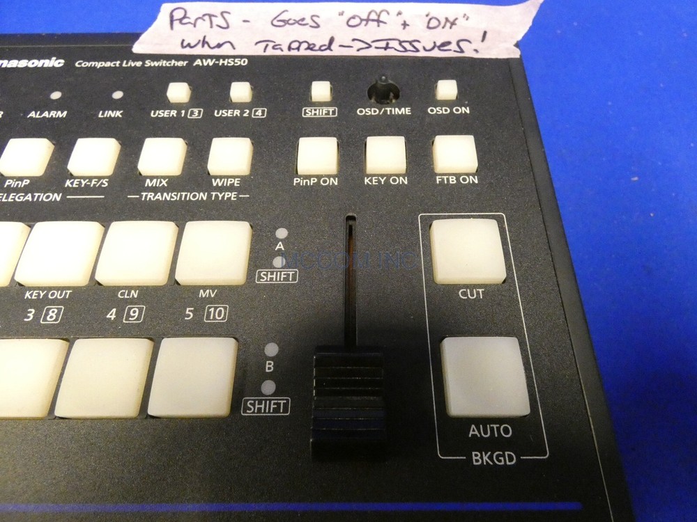 Panasonic AW-HS50 Compact Live Switcher AS IS/ Parts
