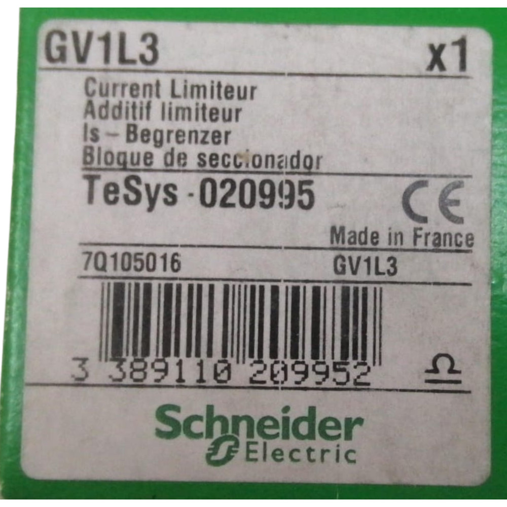 Schneider Electric GV1L3 Current Limiter Module New